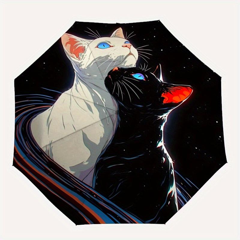 1pc White Cat, Black Cat Automatic Open/Close Umbrella, Portable Folding umbrella for Everyday Use y250826082
1pc White Cat, Black Cat Automatic Open/Close Umbrella, Portable Folding umbrella for Everyday Use y250826082