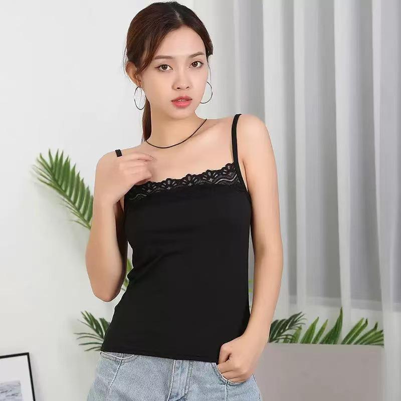 Women s lace sling vest, summer underwear versatile bottoming top, women s sexy fat and slim can wear XXL чорний
Women s lace sling vest, summer underwear versatile bottoming top, women s sexy fat and slim can wear XXL чорний