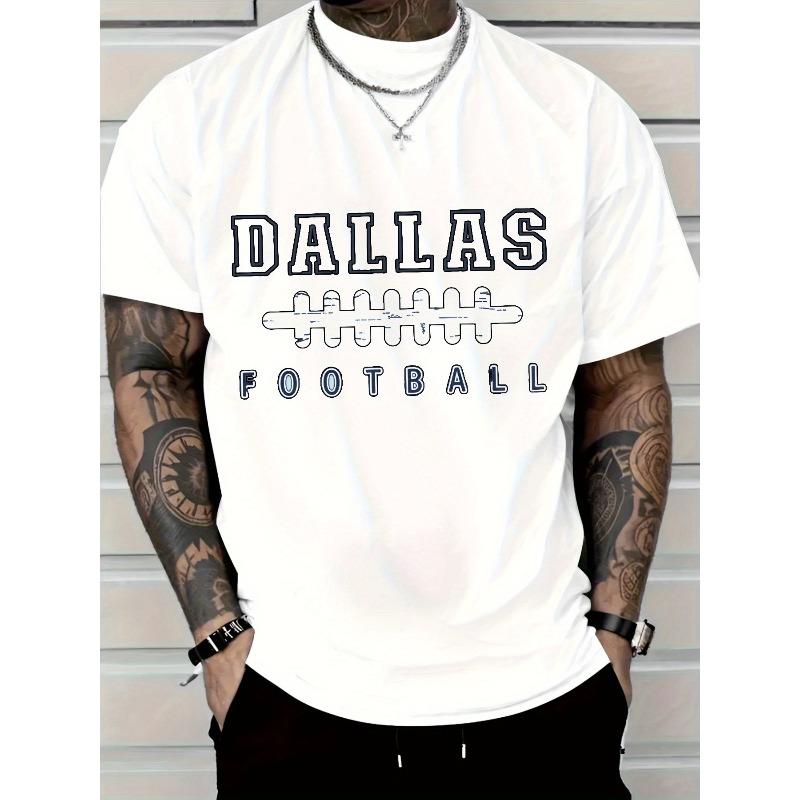 Простая белая футболка европейского размера с надписью DALLAS FOOTBALL, идеально подходит как для занятий спортом, так и для повседневной носки, Большой размер S белый
Простая белая футболка европейского размера с надписью DALLAS FOOTBALL, идеально подходит как для занятий спортом, так и для повседневной носки, Большой размер S белый