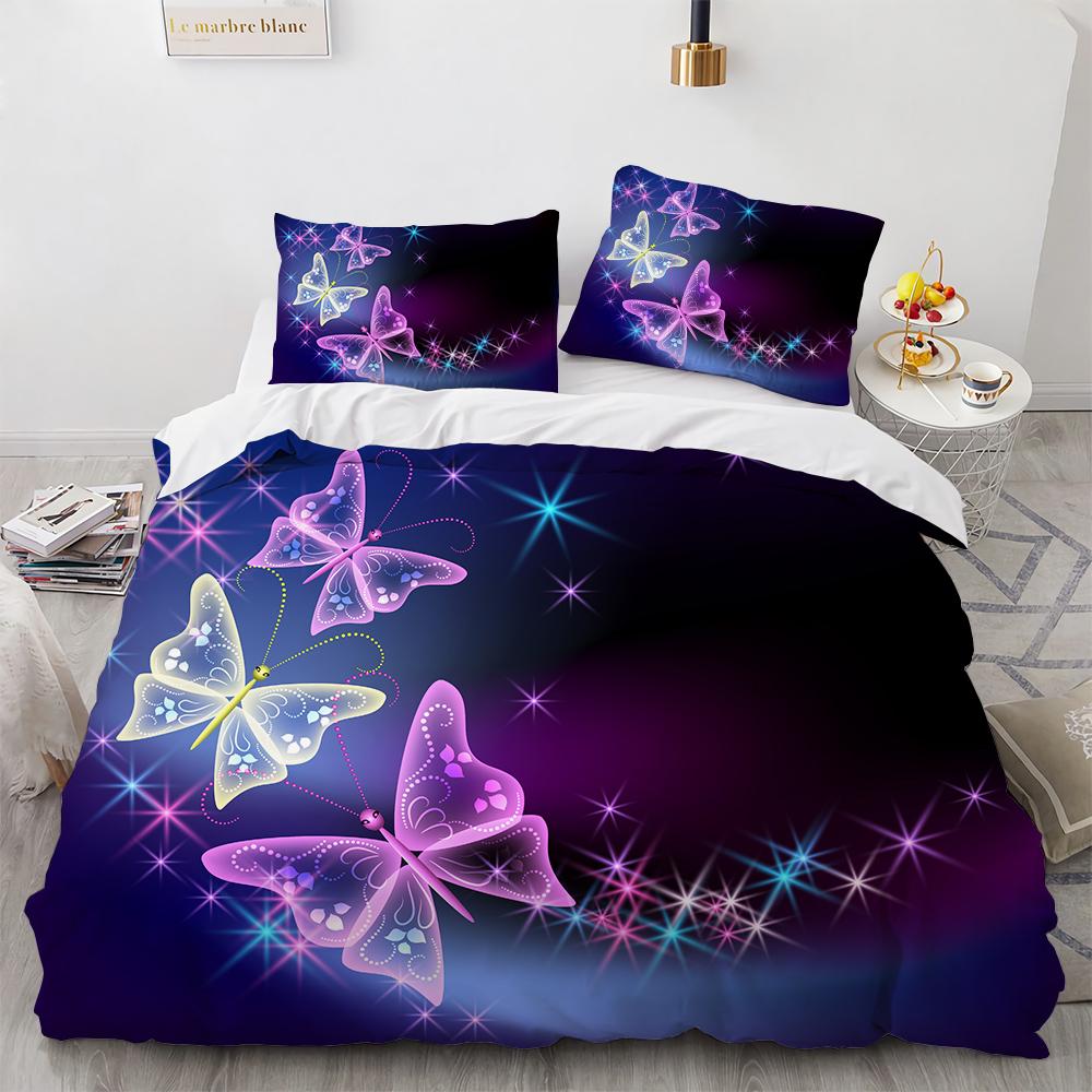 Ethereal Butterfly Print Brushed Duvet Cover Set with Pillowcases - Cozy microfiber,Twin/Full/King/Queen Size 135x200cm
Ethereal Butterfly Print Brushed Duvet Cover Set with Pillowcases - Cozy microfiber,Twin/Full/King/Queen Size 135x200cm