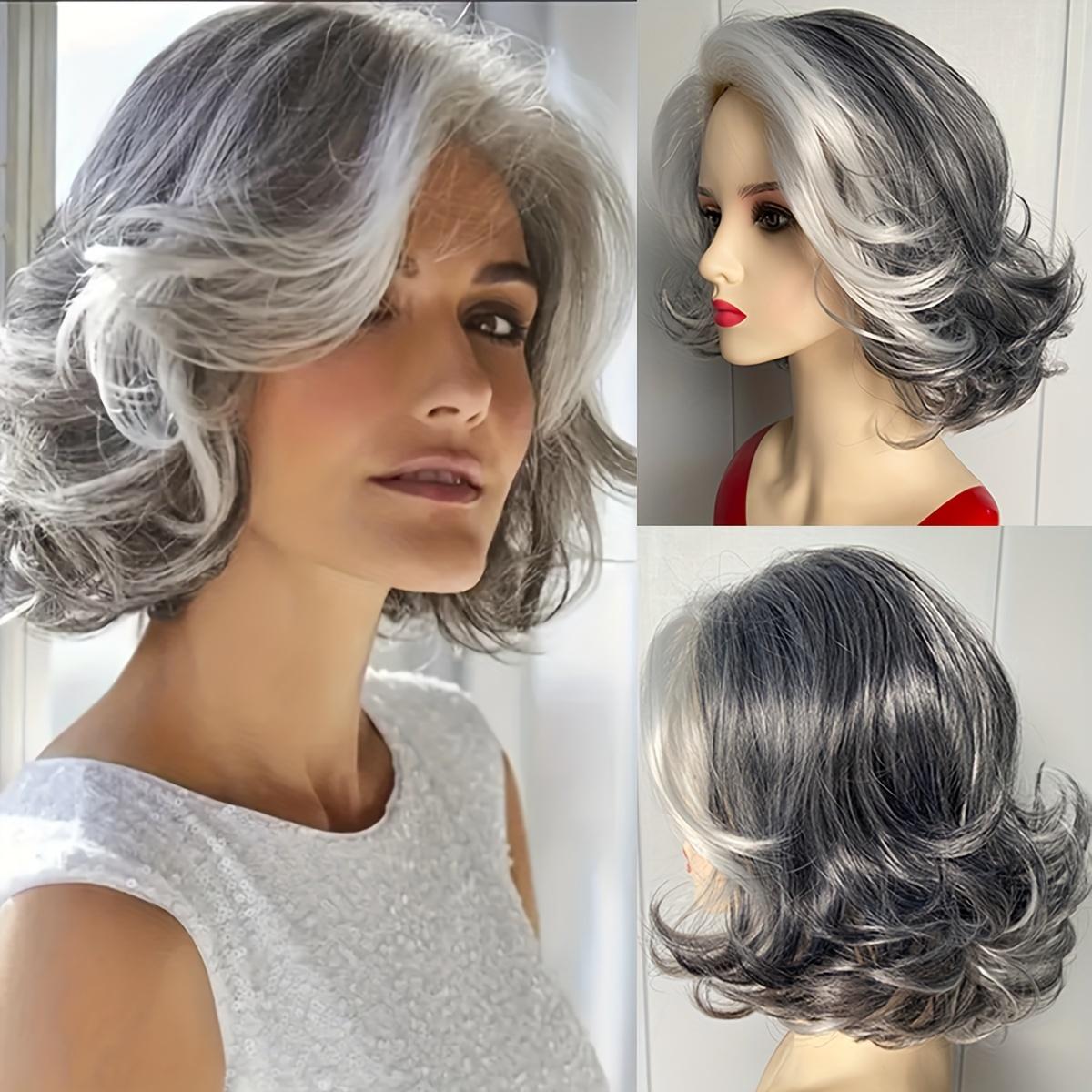 Элегантный 20см Серебристо-Серый Волнистый Парик для Женщин - Смешанный Серый, Пушистые Синтетические Волосы с Легкой Волной, Естественный Вид, Повседневный Костюм, Парик для Пожилой Женщины
Элегантный 20см Серебристо-Серый Волнистый Парик для Женщин - Смешанный Серый, Пушистые Синтетические Волосы с Легкой Волной, Естественный Вид, Повседневный Костюм, Парик для Пожилой Женщины