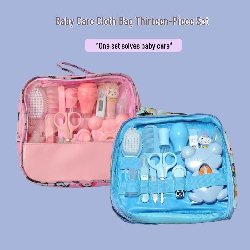 Baby Care Cloth Bag Set: 13-Piece Cartoon Kit with Nasal Aspirator, Nail Clippers & Comb рожевий
Baby Care Cloth Bag Set: 13-Piece Cartoon Kit with Nasal Aspirator, Nail Clippers & Comb рожевий