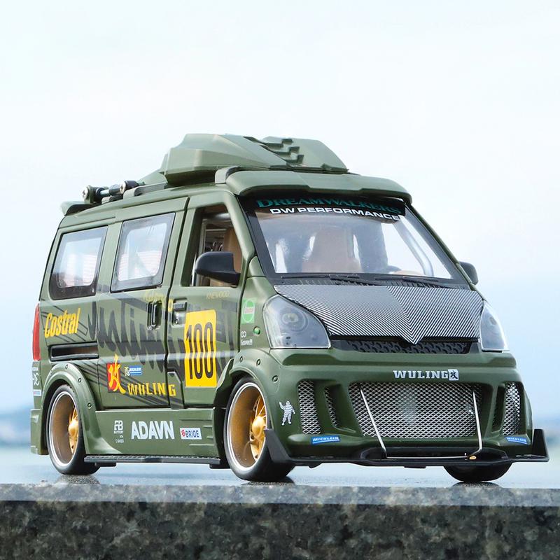 1:24 Wuling Hongguang JDM переоборудованный автомобиль, модель из сплава, игрушечная машина, литье под давлением, звук и свет, игрушки для детей, автомобиль
1:24 Wuling Hongguang JDM переоборудованный автомобиль, модель из сплава, игрушечная машина, литье под давлением, звук и свет, игрушки для детей, автомобиль