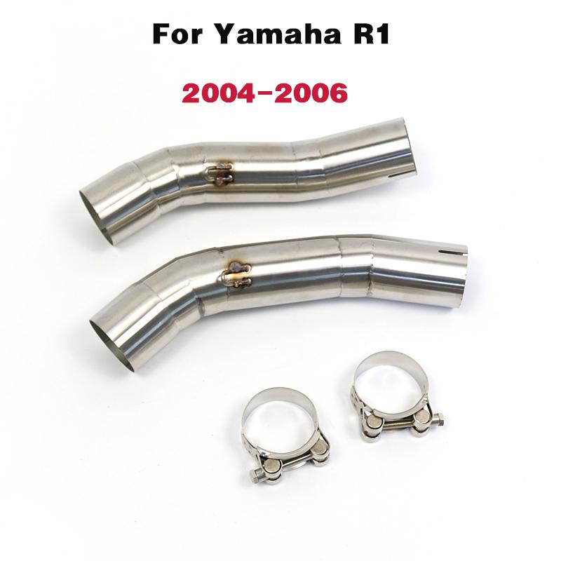 R1 Motorcycle Exhaust Muffle Link Middle Pipe For Yamaha YZF-R1 R1 2004-2006 2007 2008 2009 2010 2011 2012 2013 2014 YA015 04-06
R1 Motorcycle Exhaust Muffle Link Middle Pipe For Yamaha YZF-R1 R1 2004-2006 2007 2008 2009 2010 2011 2012 2013 2014 YA015 04-06