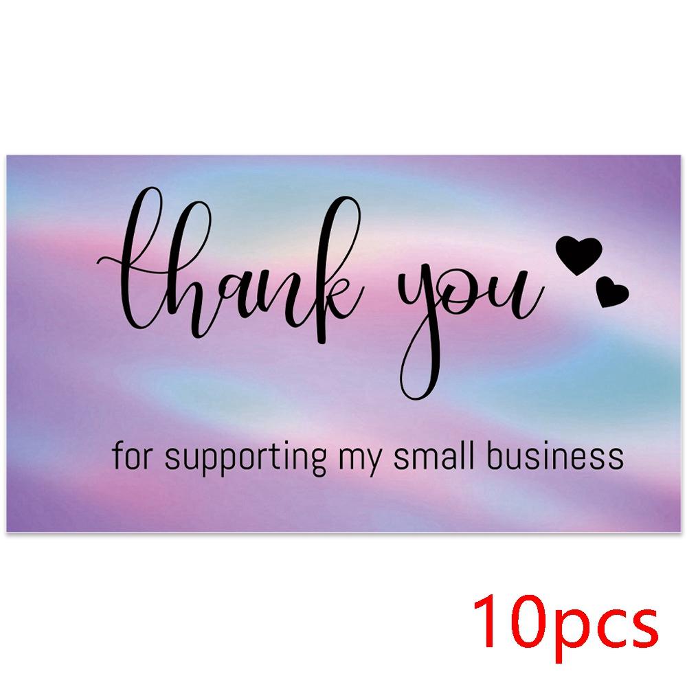 10-50pcs Thank You Cards for Supporting My Small Business Holographic Rainbow Card for Retail Store Goods Customer Package card 9x5cm
10-50pcs Thank You Cards for Supporting My Small Business Holographic Rainbow Card for Retail Store Goods Customer Package card 9x5cm