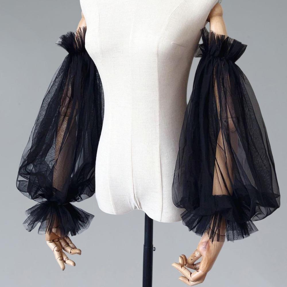 Elegant Yarn Bridal Arm Sleeves Breathable Pleated Lace Wedding Long Sleeves Thin Solid Color Gauze Sleeves Women
Elegant Yarn Bridal Arm Sleeves Breathable Pleated Lace Wedding Long Sleeves Thin Solid Color Gauze Sleeves Women