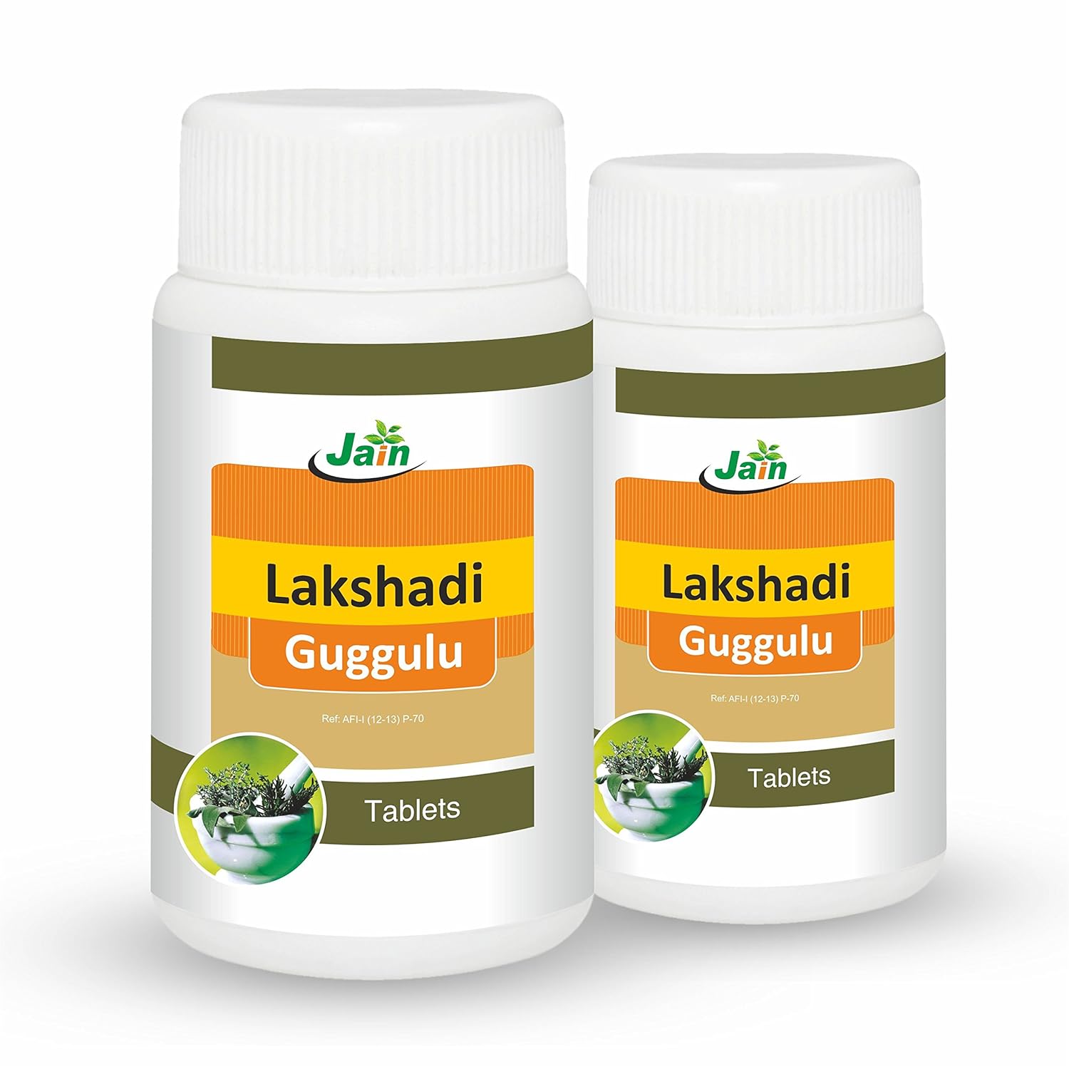 JAIN Lakshadi Guggulu 250mg Tablets Pack of 2 - 80 Count Ayurvedic Health Supplement
JAIN Lakshadi Guggulu 250mg Tablets Pack of 2 - 80 Count Ayurvedic Health Supplement