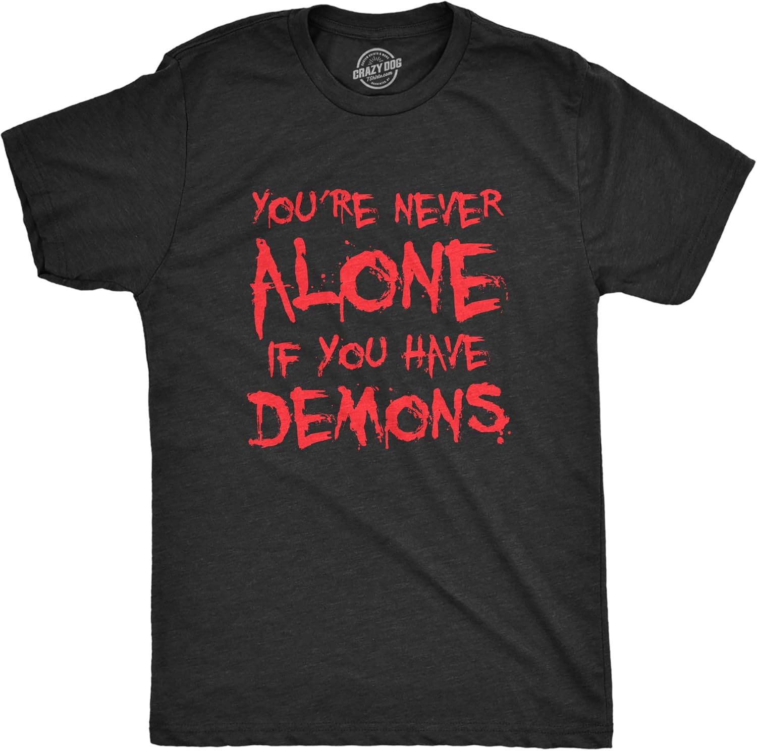 Mens Youre Never Alone If You Have Demons T Shirt Funny Spooky Creepy Demonic Tee for Guys 5XL різнокольоровий
Mens Youre Never Alone If You Have Demons T Shirt Funny Spooky Creepy Demonic Tee for Guys 5XL різнокольоровий