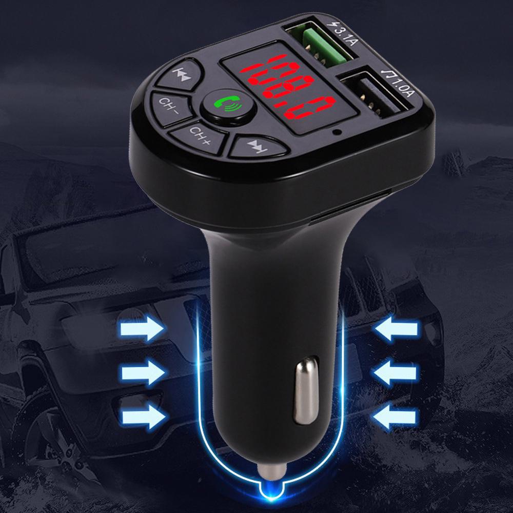 Автомобильный беспроводной адаптер Bluetooth FM-передатчик MP3-радио Автомобильный плеер USB-зарядное устройство
Автомобильный беспроводной адаптер Bluetooth FM-передатчик MP3-радио Автомобильный плеер USB-зарядное устройство