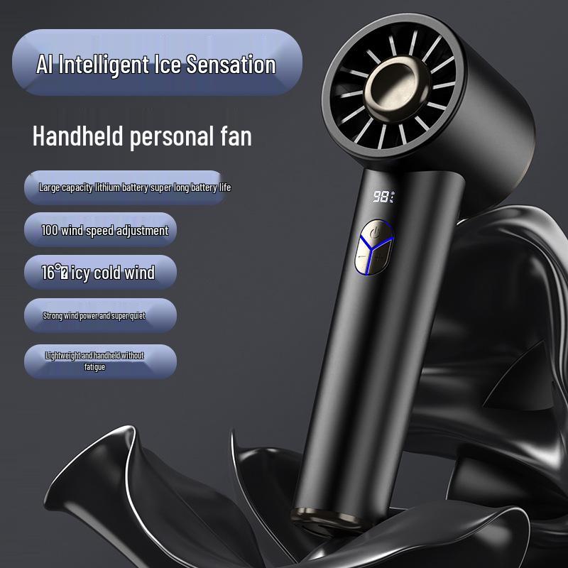 Portable Handheld Fan: Powerful Wind, Ice Cooling, 100 Speeds, Long Battery Life for Outdoor Travel 6.5*5*18.2 cm
Portable Handheld Fan: Powerful Wind, Ice Cooling, 100 Speeds, Long Battery Life for Outdoor Travel 6.5*5*18.2 cm