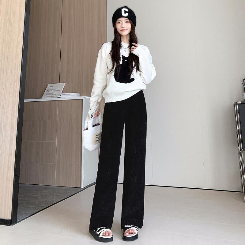 Chenille Wide-leg Pants In Autumn and Winter, New Soft Waxy Waxy Pants with Drooping Feeling, Casual Straight Pants. S
Chenille Wide-leg Pants In Autumn and Winter, New Soft Waxy Waxy Pants with Drooping Feeling, Casual Straight Pants. S