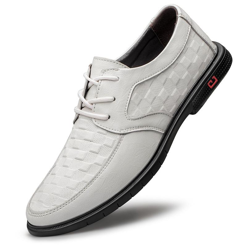 New men s leather shoes business leather shoes cross-border large size casual shoes spring low-top embossed plaid first layer cowhide surface 35
New men s leather shoes business leather shoes cross-border large size casual shoes spring low-top embossed plaid first layer cowhide surface 35