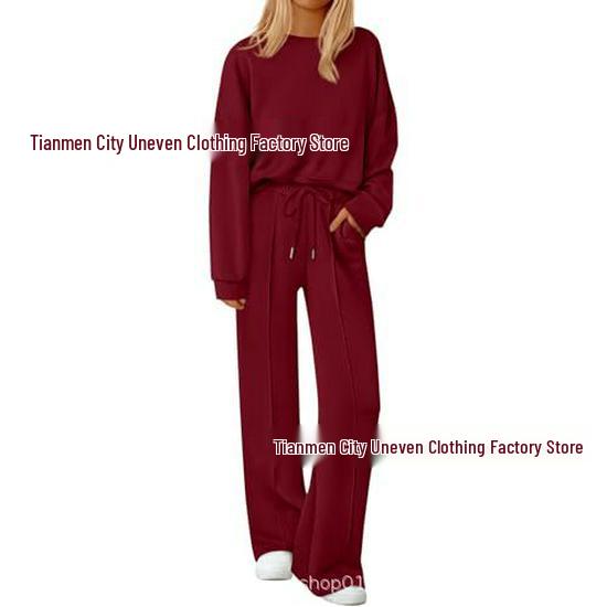 2025 Autumn/Winter Loose Solid Color Long Sleeve & Pants Two-Piece Set S
2025 Autumn/Winter Loose Solid Color Long Sleeve & Pants Two-Piece Set S
