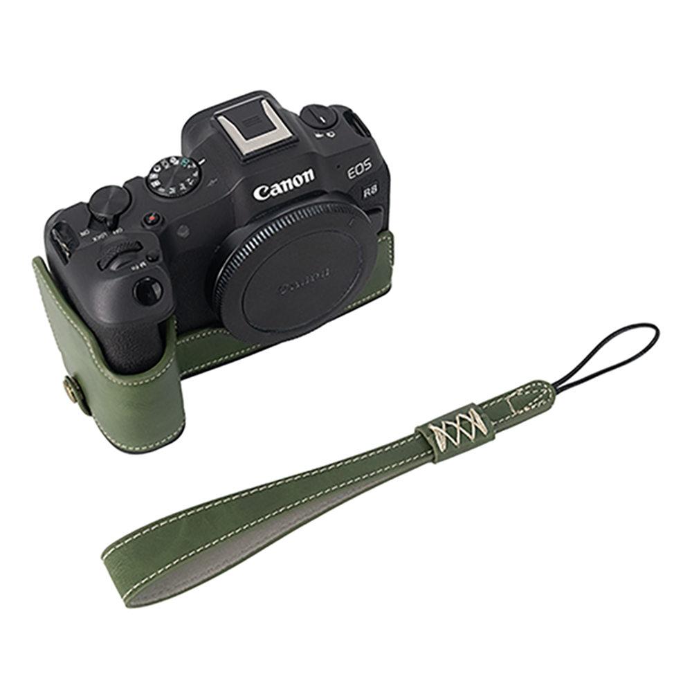 Получехол для камеры R8 из ПУ-кожи для Canon EOS R8, с отверстием для батареи, нижняя крышка, с ремешком для руки
Получехол для камеры R8 из ПУ-кожи для Canon EOS R8, с отверстием для батареи, нижняя крышка, с ремешком для руки