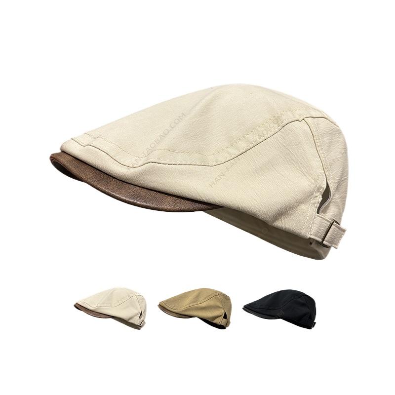 Leather Brim Splicing Retro Forward Hat Women s Spring New Versatile Painter Hat Korean Fashion Duck Tongue Newsboy Hat M 56-60cm чорний
Leather Brim Splicing Retro Forward Hat Women s Spring New Versatile Painter Hat Korean Fashion Duck Tongue Newsboy Hat M 56-60cm чорний