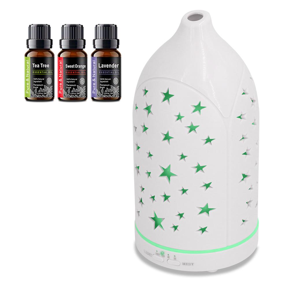 7 Color LED Essential Oil Diffuser Ultrasonic Quiet Operation with Auto Shut Off 200ml білий
7 Color LED Essential Oil Diffuser Ultrasonic Quiet Operation with Auto Shut Off 200ml білий