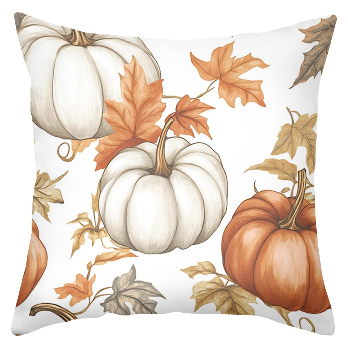 1 pieces -2D flat printing Autumn Pumpkins And Leaves Patterned Cushions Polyester pillowcase, sofa decorative cushion cov 45x45cm
1 pieces -2D flat printing Autumn Pumpkins And Leaves Patterned Cushions Polyester pillowcase, sofa decorative cushion cov 45x45cm