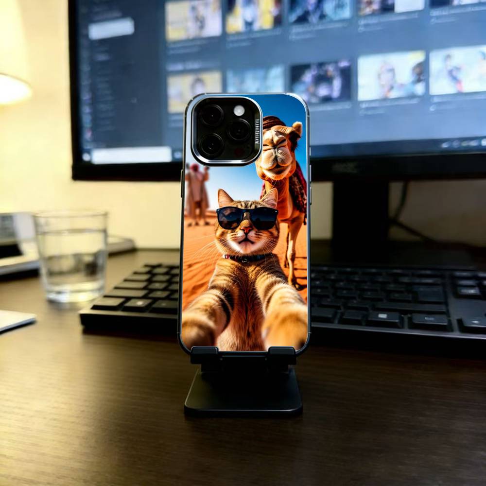 Kitty selfie Phone Case For iPhone 17,16,15,14,13,12,11 Plus,Pro Max,XS,Colorful Silver Phone case Funda Cover iPhone17Air
Kitty selfie Phone Case For iPhone 17,16,15,14,13,12,11 Plus,Pro Max,XS,Colorful Silver Phone case Funda Cover iPhone17Air