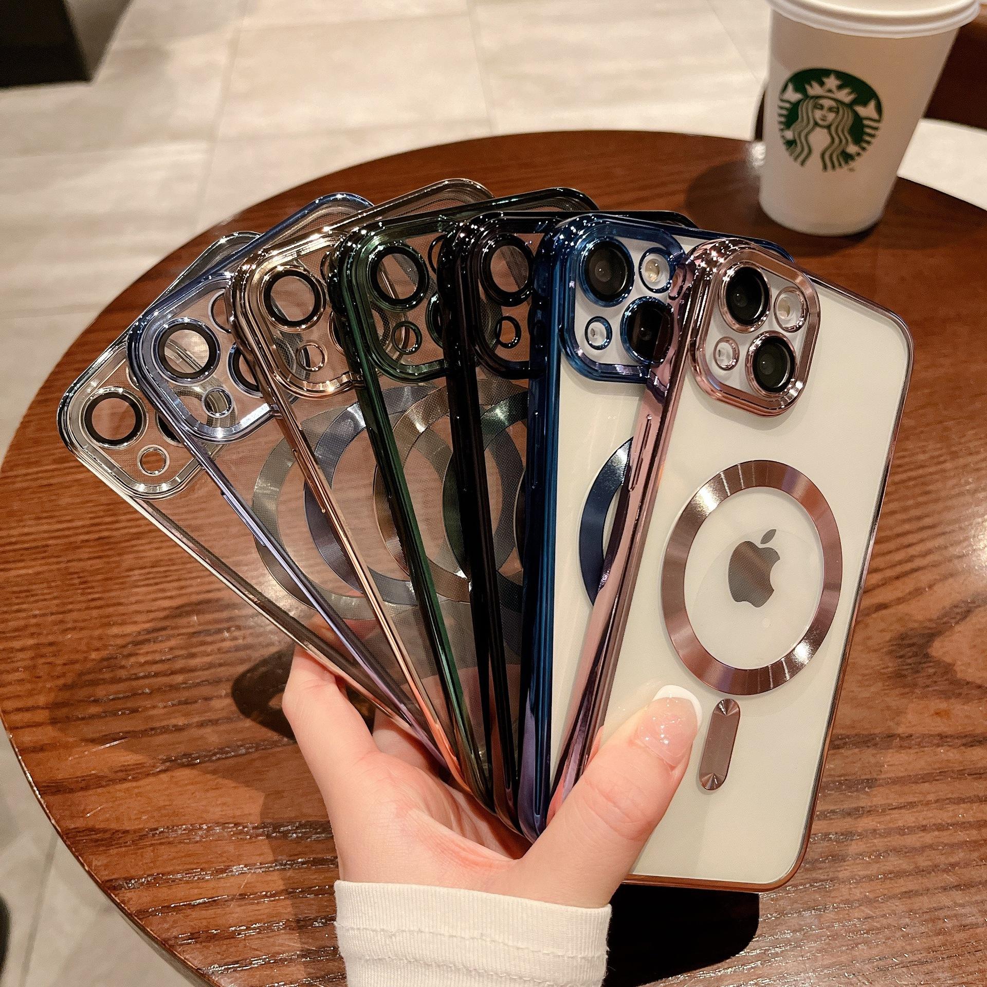 Suitable for Apple 16promax Magnetic Phone Case Electroplated Silicone 14 Transparent IPhone15 Protective Case 13 iphone16
Suitable for Apple 16promax Magnetic Phone Case Electroplated Silicone 14 Transparent IPhone15 Protective Case 13 iphone16