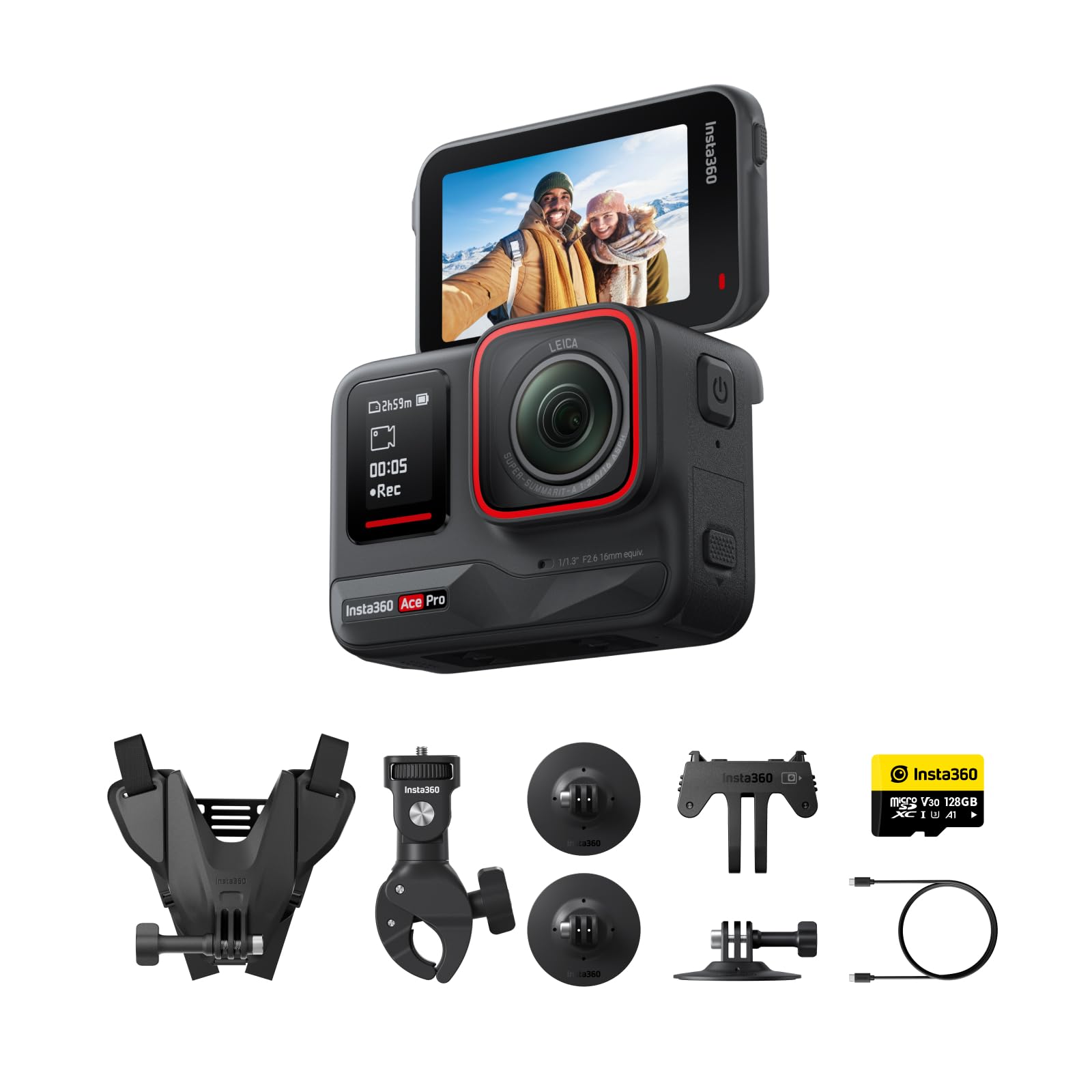Insta360 Ace Pro Waterproof Action Camera with Sensor and 5nm AI AI Noise Stunning Image 4K Flip Advanced AI Long Underwater Action Bike Kit -
Insta360 Ace Pro Waterproof Action Camera with Sensor and 5nm AI AI Noise Stunning Image 4K Flip Advanced AI Long Underwater Action Bike Kit -