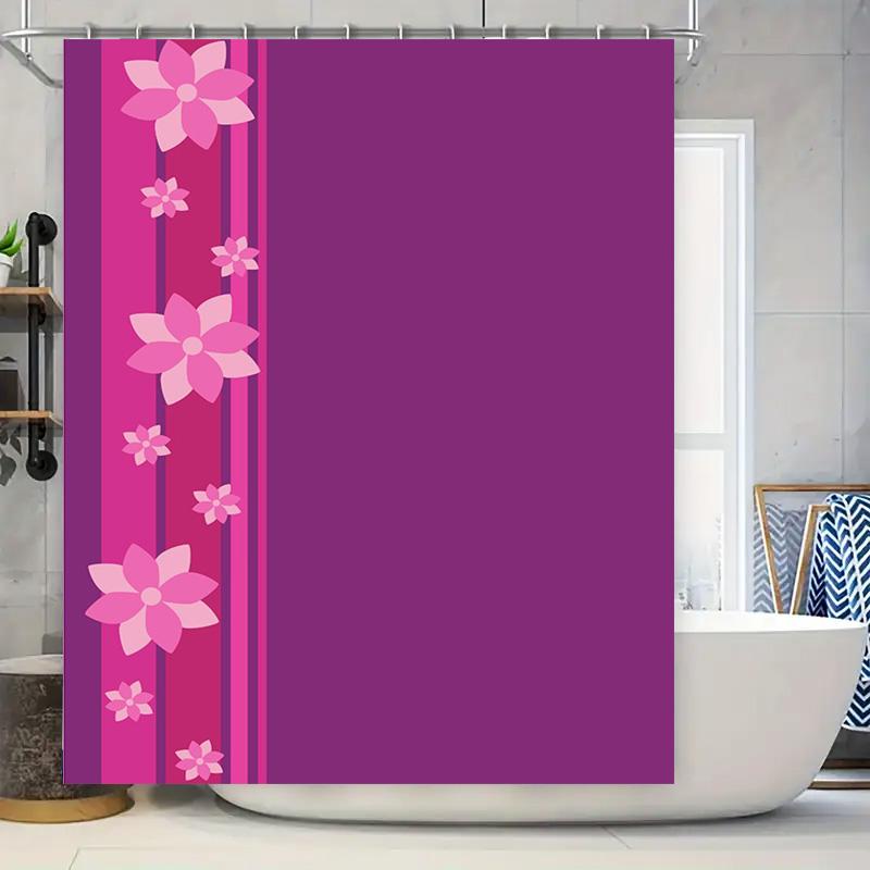 Pink Purple Shower Curtain With Blossom Floral Design For Bathroom Decor Waterproof Fabric W60H190(CM)-1 Pcs
Pink Purple Shower Curtain With Blossom Floral Design For Bathroom Decor Waterproof Fabric W60H190(CM)-1 Pcs