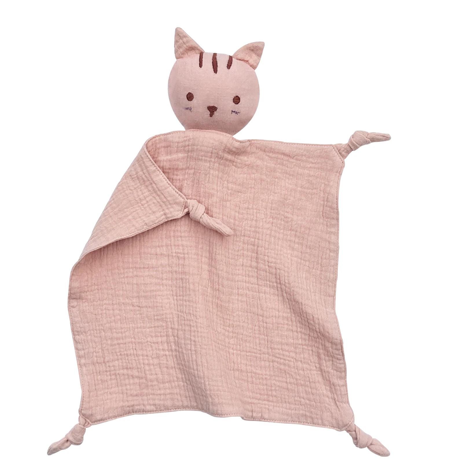 Soft Cotton Muslin Baby Bib Stuffed Cat Doll Newborn Appease Towel Security Blanket Baby Sleeping Cuddling Towel Facecloth розовый
Soft Cotton Muslin Baby Bib Stuffed Cat Doll Newborn Appease Towel Security Blanket Baby Sleeping Cuddling Towel Facecloth розовый