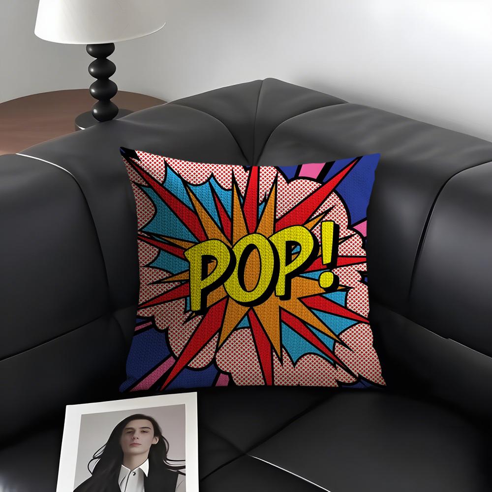 RRoy LLichtenstein Pop Cushion Cover Natural Linen Organic Fabric DoubleSided Printing Sofa Home Decor Gift Pillow Case 30x30cm
RRoy LLichtenstein Pop Cushion Cover Natural Linen Organic Fabric DoubleSided Printing Sofa Home Decor Gift Pillow Case 30x30cm
