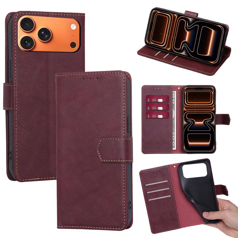 For iPhone 17 Pro Max Case Leather Phone Cover with RFID Blocking Wallet
For iPhone 17 Pro Max Case Leather Phone Cover with RFID Blocking Wallet