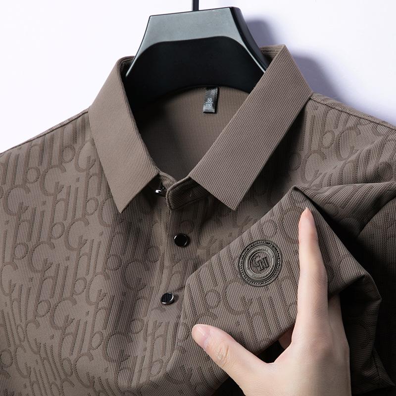 Рубашка поло мужская, высококачественная, повседневная, с принтом букв, шелковая, бесшовная, с короткими рукавами, с лацканами 4XL
Рубашка поло мужская, высококачественная, повседневная, с принтом букв, шелковая, бесшовная, с короткими рукавами, с лацканами 4XL