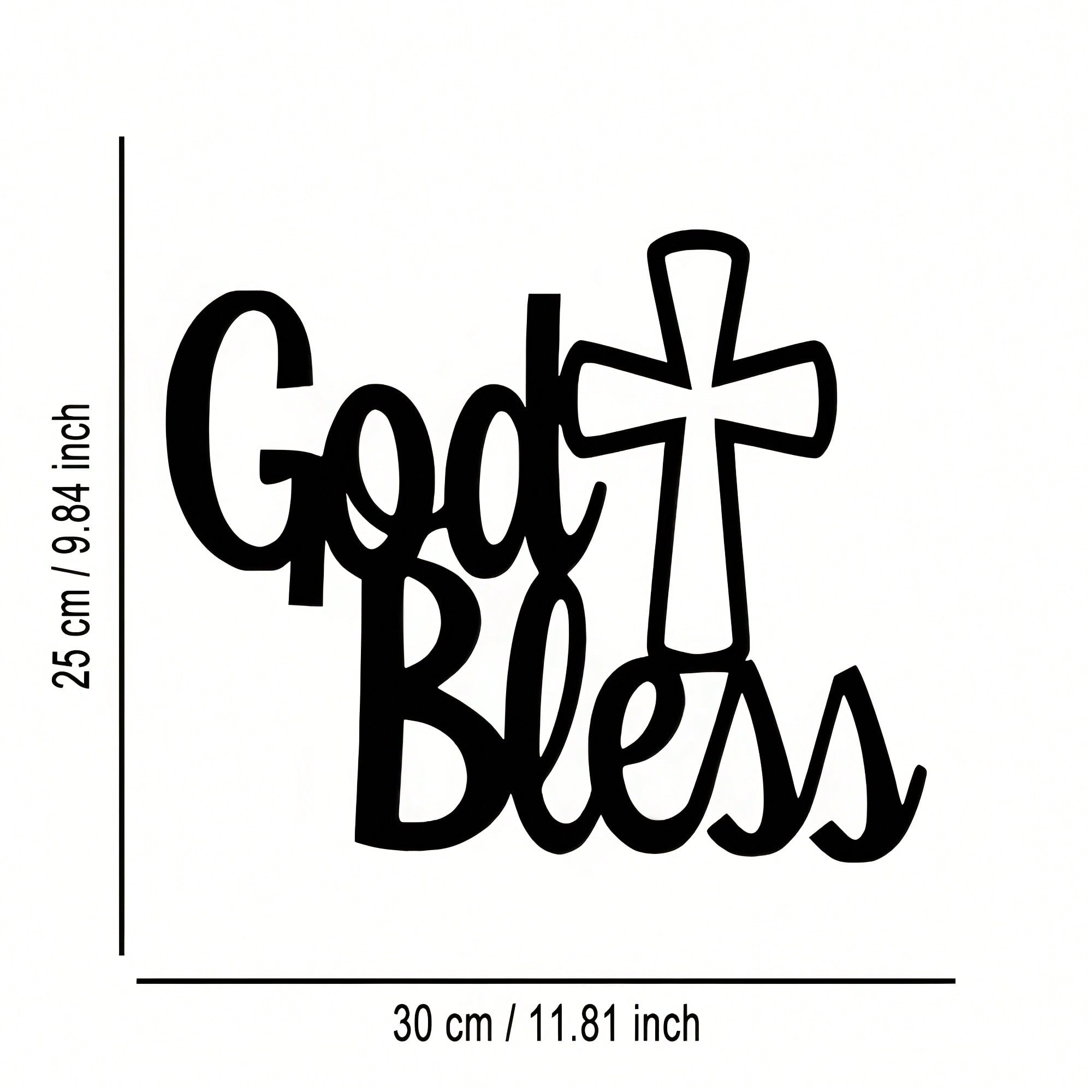 Metal Wall Plaque God Bless Inspirational Iron Art Home Office Decor Gift різнокольоровий
Metal Wall Plaque God Bless Inspirational Iron Art Home Office Decor Gift різнокольоровий