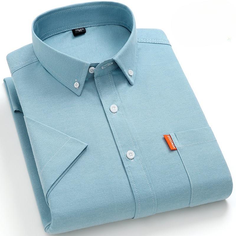Men s Summer Cotton Oxford Short-sleeved Shirt Slim-fit Non-iron Casual Breathable Shirt S сіро блакитний колір
Men s Summer Cotton Oxford Short-sleeved Shirt Slim-fit Non-iron Casual Breathable Shirt S сіро блакитний колір