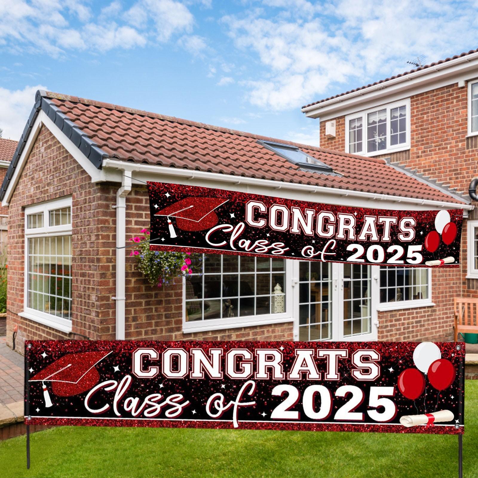 Graduation Party Decoration Outdoor Decoration Ambience Banner Hanging Fabric One Size червоний
Graduation Party Decoration Outdoor Decoration Ambience Banner Hanging Fabric One Size червоний