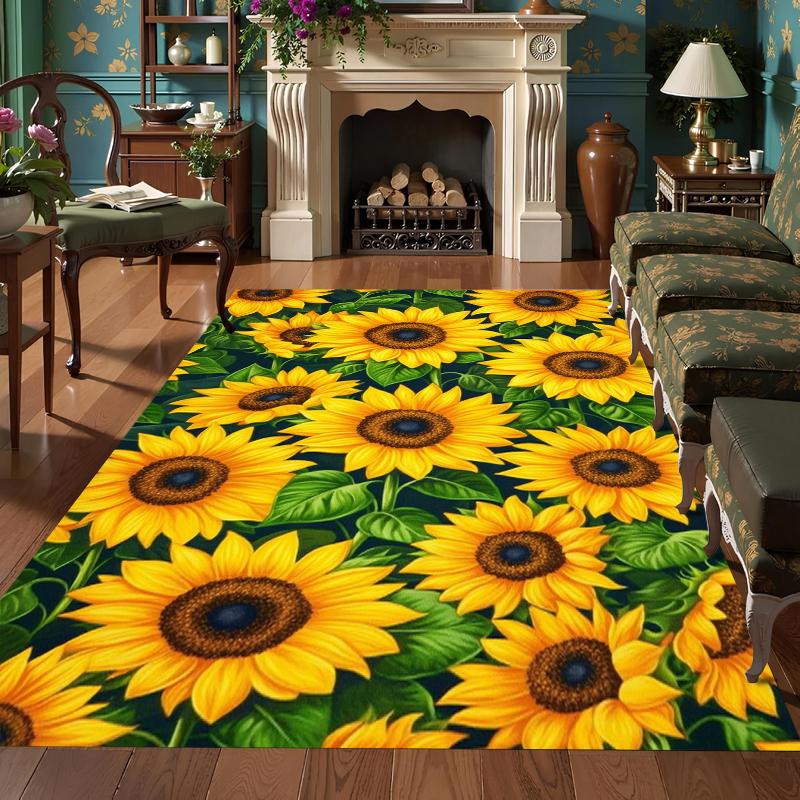 Sunflower Floral Area Rug Collection Non Slip Wear Resistant Soft Washable Entryway Floor Mat for Living Room Bedroom Decor 40X60cm
Sunflower Floral Area Rug Collection Non Slip Wear Resistant Soft Washable Entryway Floor Mat for Living Room Bedroom Decor 40X60cm