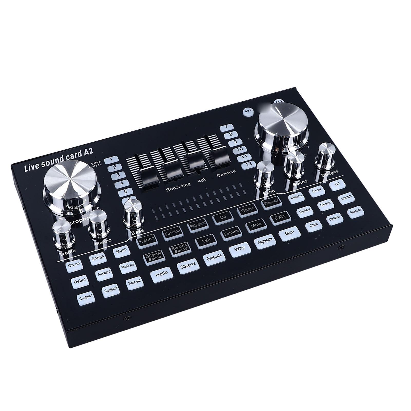 Живая звуковая карта аудиомикшер ПК мобильный телефон универсальный для потоковой записи 48 В
Живая звуковая карта аудиомикшер ПК мобильный телефон универсальный для потоковой записи 48 В