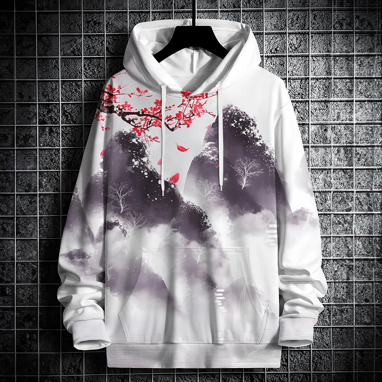 Модная мужская толстовка с капюшоном с 3D-принтом китайского пейзажа, высококачественная одежда уличного дизайнера с длинными рукавами, свободный свитер большого размера 5XL
Модная мужская толстовка с капюшоном с 3D-принтом китайского пейзажа, высококачественная одежда уличного дизайнера с длинными рукавами, свободный свитер большого размера 5XL