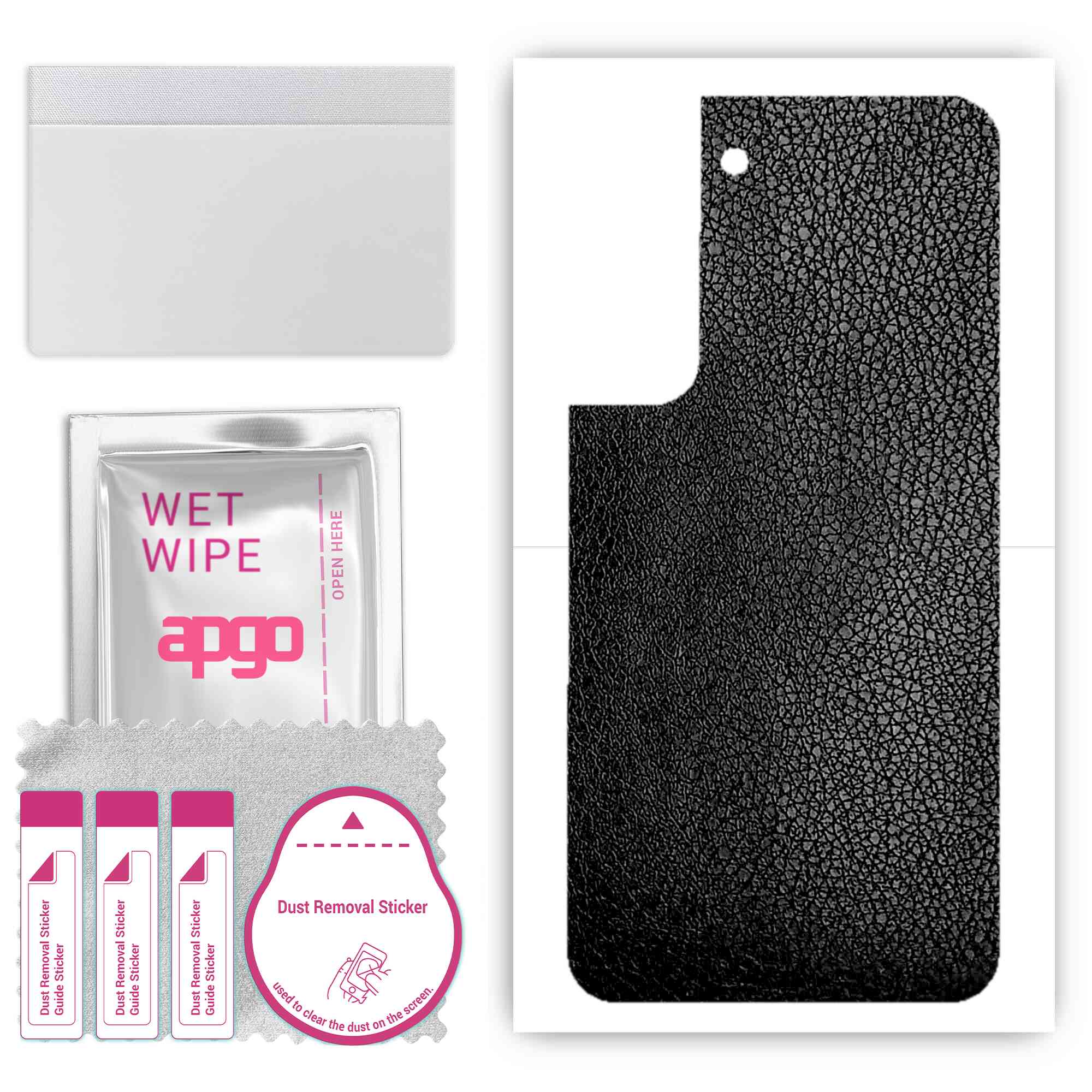 apgo Protective Skin Sticker for the back compatible with Samsung Galaxy S22, Wrap Film, Foil, Vinyl - Pattern Black Leather
apgo Protective Skin Sticker for the back compatible with Samsung Galaxy S22, Wrap Film, Foil, Vinyl - Pattern Black Leather