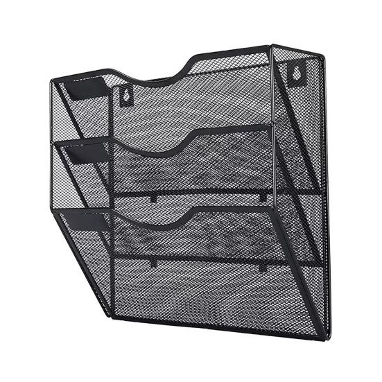 File Organizer 3 Tier Mesh File Folder Metal Hanging Rack with Label Slots Rust-Resistant Mail
File Organizer 3 Tier Mesh File Folder Metal Hanging Rack with Label Slots Rust-Resistant Mail