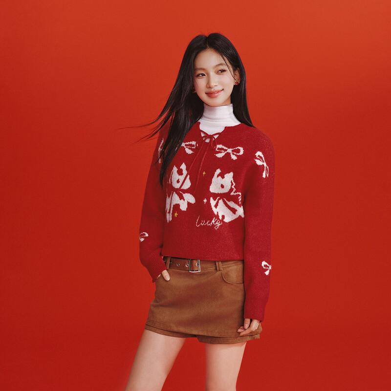 Semir Women s Spring Jacquard Bow Pullover Sweater L
Semir Women s Spring Jacquard Bow Pullover Sweater L