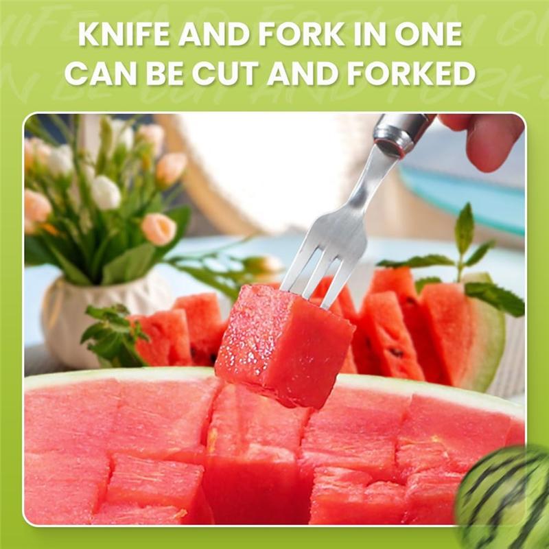 A34R 2 In 1 Stainless Steel Fruit Cutter,Portable Dual Head Watermelon Cutter Slicer Tool, Watermelon Fork Slicer Cutter
A34R 2 In 1 Stainless Steel Fruit Cutter,Portable Dual Head Watermelon Cutter Slicer Tool, Watermelon Fork Slicer Cutter