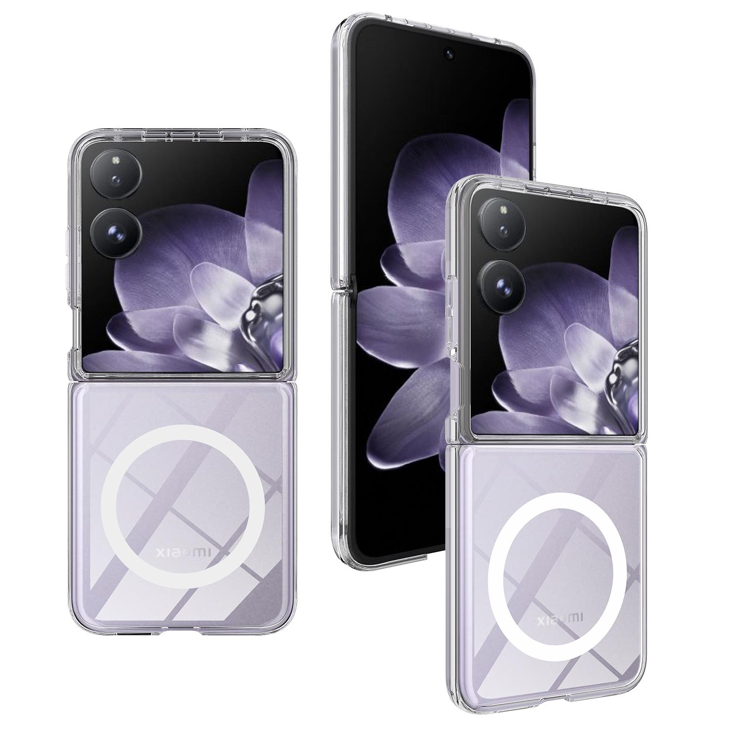 For Xiaomi Mix Flip 5G Clear Case TPU+Acrylic Magnetic Phone Cover Compatible with MagSafe Style A
For Xiaomi Mix Flip 5G Clear Case TPU+Acrylic Magnetic Phone Cover Compatible with MagSafe Style A