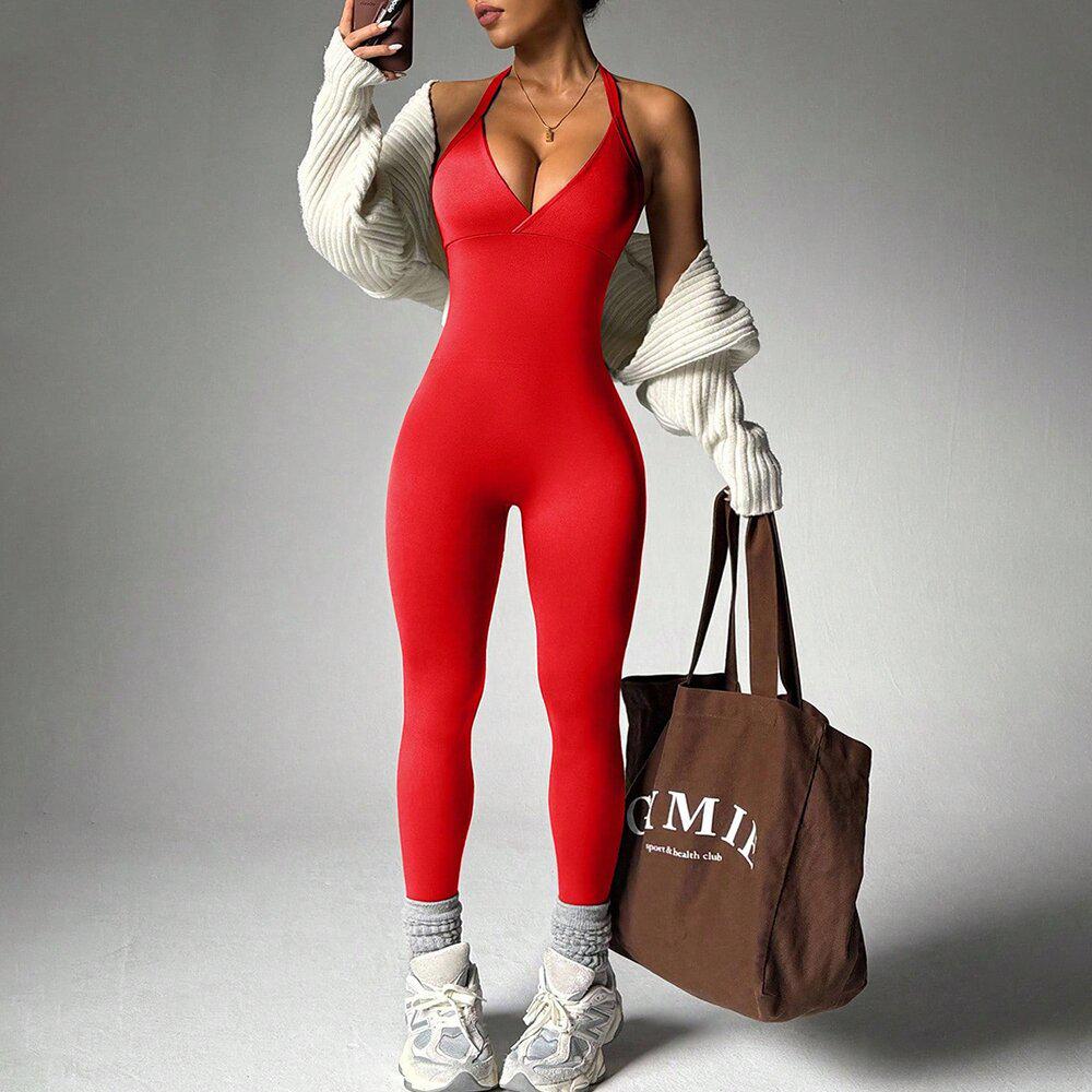 Жіночий спортивний комбінезон для фітнесу та йоги, однотонний, європейського та американського стилю Large червоний
Жіночий спортивний комбінезон для фітнесу та йоги, однотонний, європейського та американського стилю Large червоний
