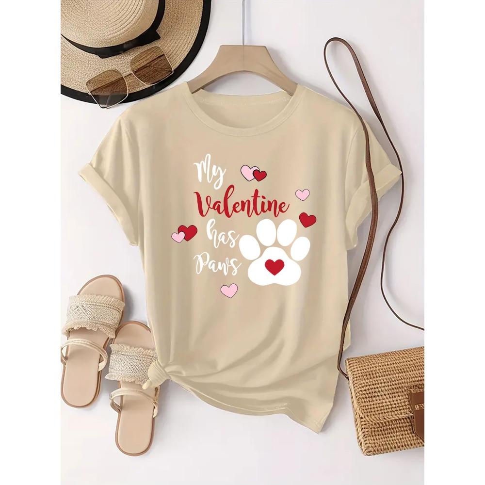 Pink Printed with My Valentine s Day Has Claws Pattern Paired with Love and Claw Print Design Pattern Print Daily Round Neck 3XL
Pink Printed with My Valentine s Day Has Claws Pattern Paired with Love and Claw Print Design Pattern Print Daily Round Neck 3XL