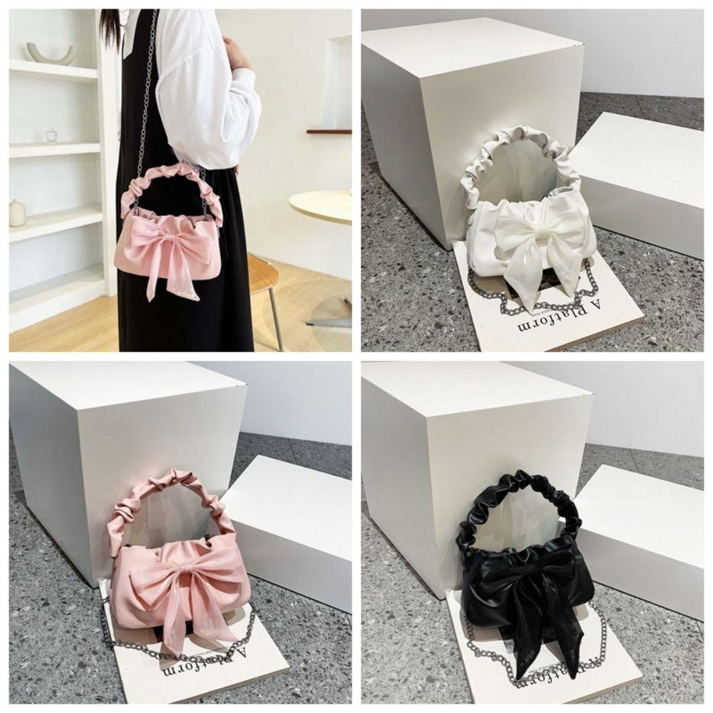 Mini Pleated Hand Bag Metal Chain Fashion Underarm Bag Elegant INS Shoulder Bag Women білий
Mini Pleated Hand Bag Metal Chain Fashion Underarm Bag Elegant INS Shoulder Bag Women білий