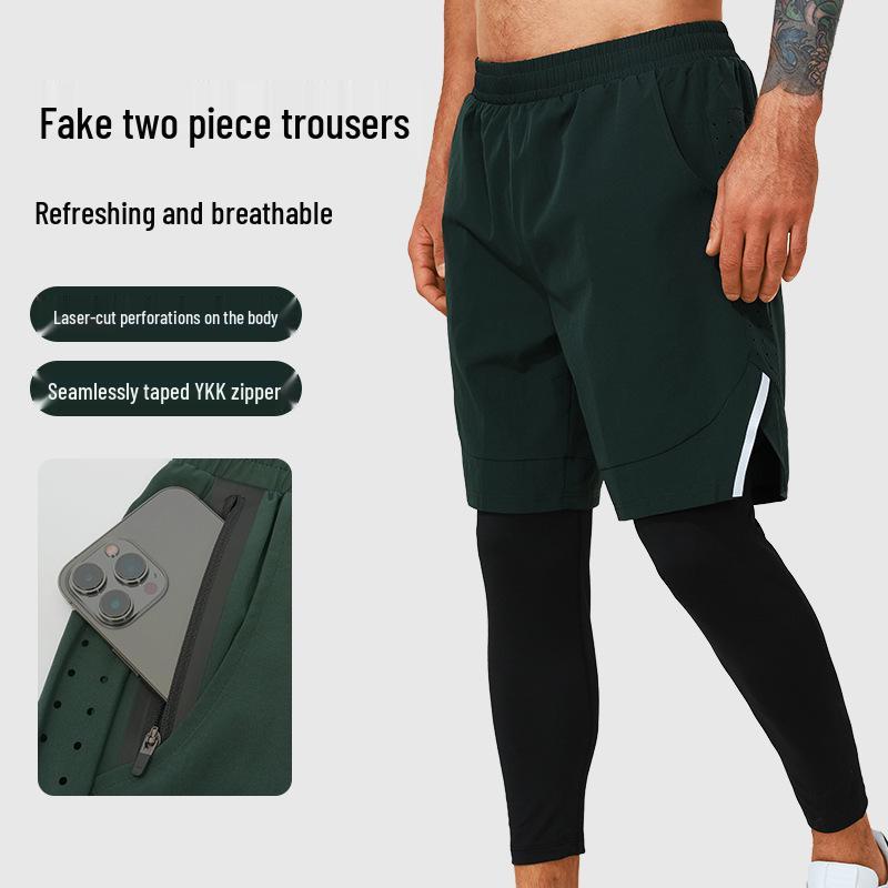 Men s Yoga Training Running Tights - Outdoor Sports, Fake Two-Piece Long Pants for Fitness S (for 60-65 kg)
Men s Yoga Training Running Tights - Outdoor Sports, Fake Two-Piece Long Pants for Fitness S (for 60-65 kg)
