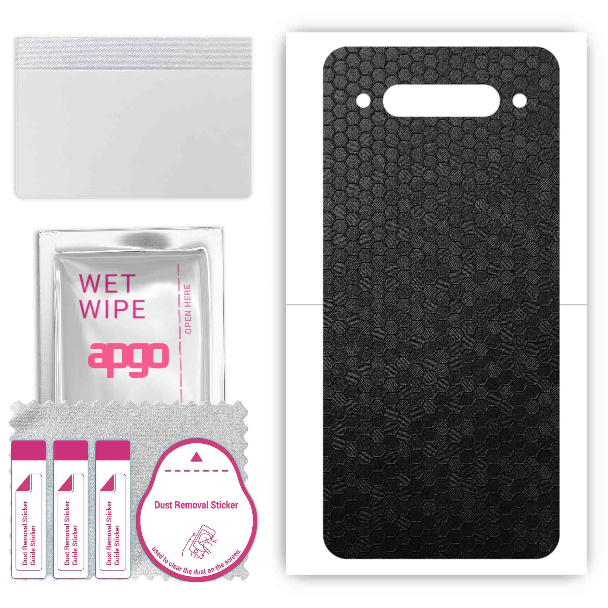 apgo Protective Skin Sticker for the back compatible with ZTE nubia Z20, Wrap Film, Foil, Vinyl - Pattern Black Honeycomb
apgo Protective Skin Sticker for the back compatible with ZTE nubia Z20, Wrap Film, Foil, Vinyl - Pattern Black Honeycomb