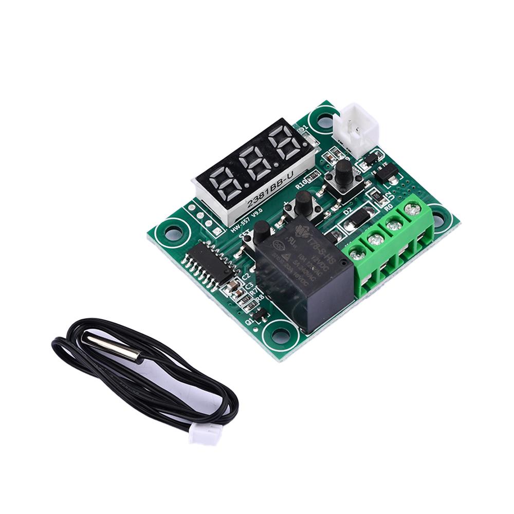 DC5V/12V/24V AC110-220V W1209 LED digital constant temperature controller Thermometer switch module Waterproof NTC sensor DC12V Blue
DC5V/12V/24V AC110-220V W1209 LED digital constant temperature controller Thermometer switch module Waterproof NTC sensor DC12V Blue
