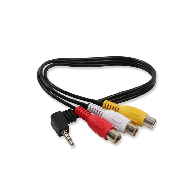 Angled Design 3.5mm to 3RCA Audios Viedo Adapter Cable Supporting Clear Signal and Picture Output Strong PVC Build
Angled Design 3.5mm to 3RCA Audios Viedo Adapter Cable Supporting Clear Signal and Picture Output Strong PVC Build