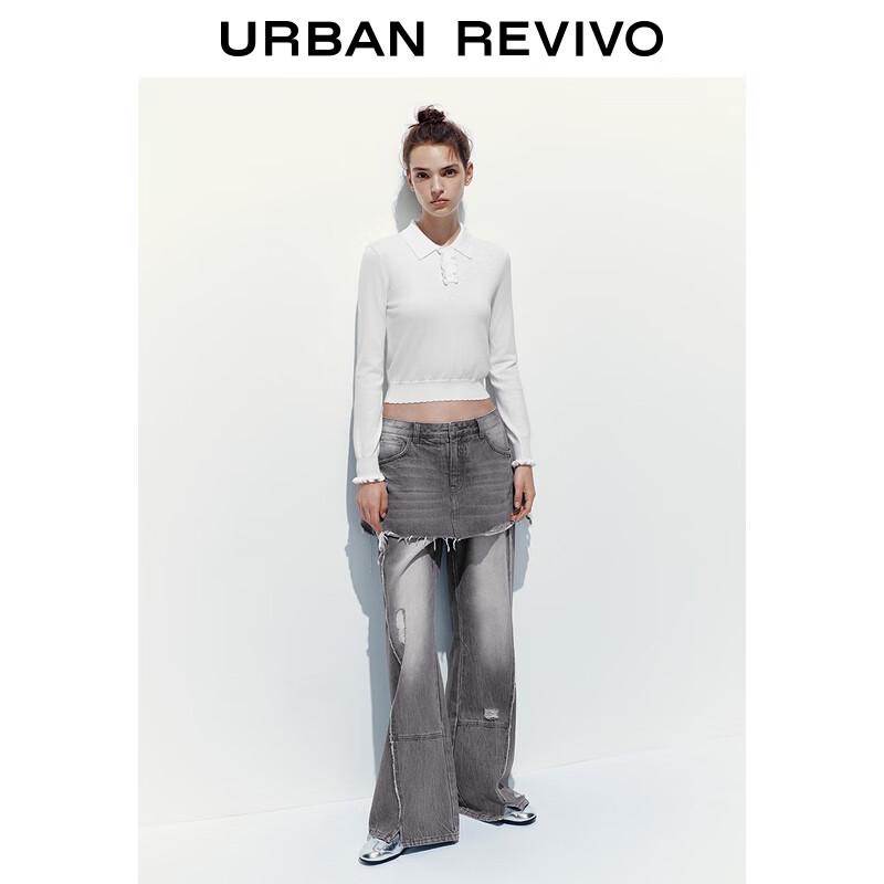 Женский облегающий трикотажный свитер с оборками UR XL
Женский облегающий трикотажный свитер с оборками UR XL