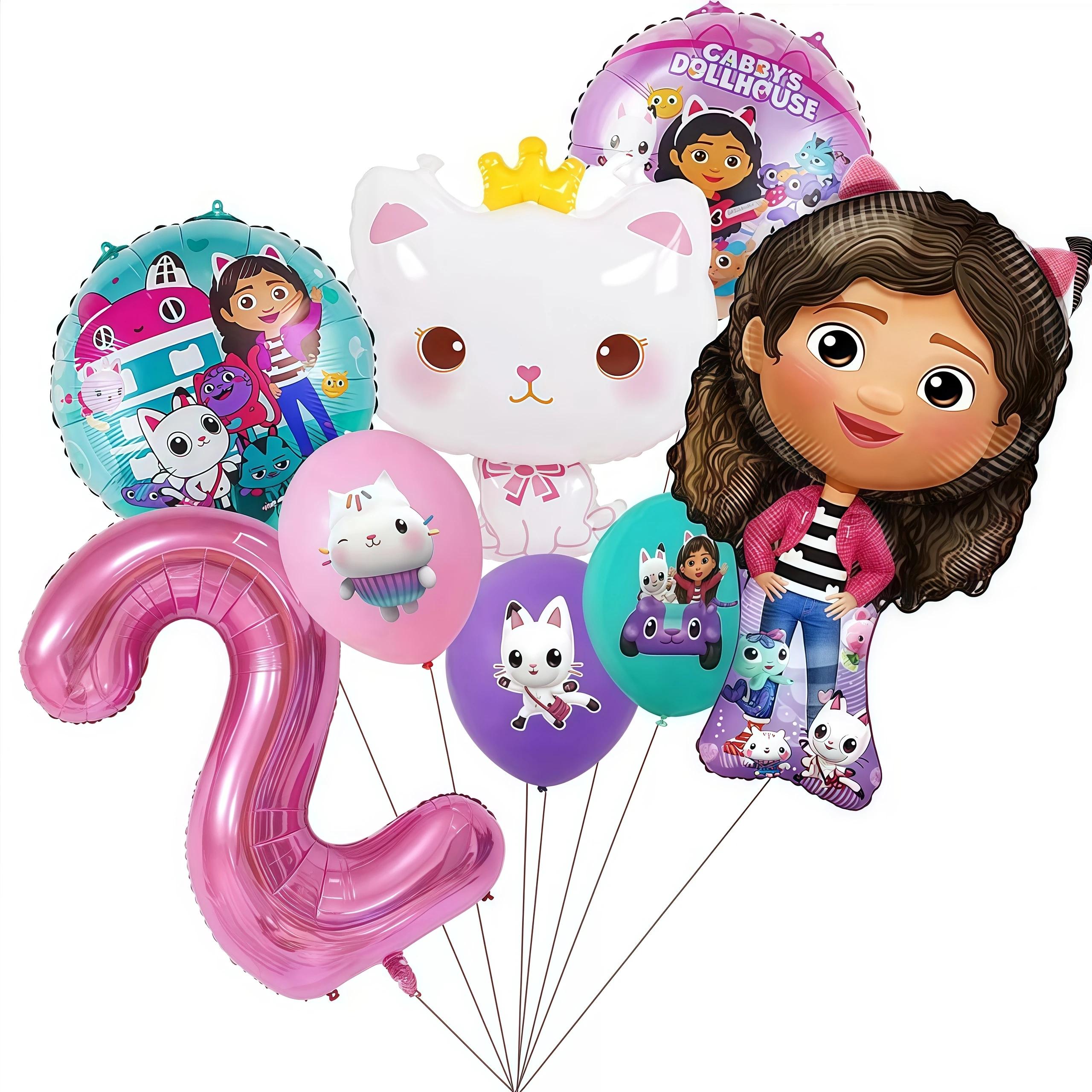 Gabby Dollhouse Party Supplies Gabby Birthday Party Favor Plate Cup Set 3D Balloons For Kids Girls Party Gift Items Photo Booth Props others
Gabby Dollhouse Party Supplies Gabby Birthday Party Favor Plate Cup Set 3D Balloons For Kids Girls Party Gift Items Photo Booth Props others