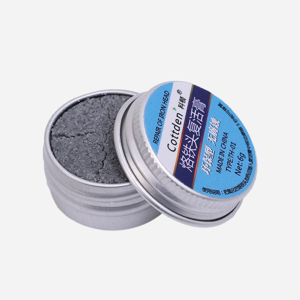 1/3pcs Electrical Soldering Iron Tip Refresher Resurrection Activator Non-stick Tin Solder Cream Clean Paste for Oxidative Head 1PC (6g)
1/3pcs Electrical Soldering Iron Tip Refresher Resurrection Activator Non-stick Tin Solder Cream Clean Paste for Oxidative Head 1PC (6g)